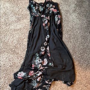 Black Floral Torrid Maxi Dress